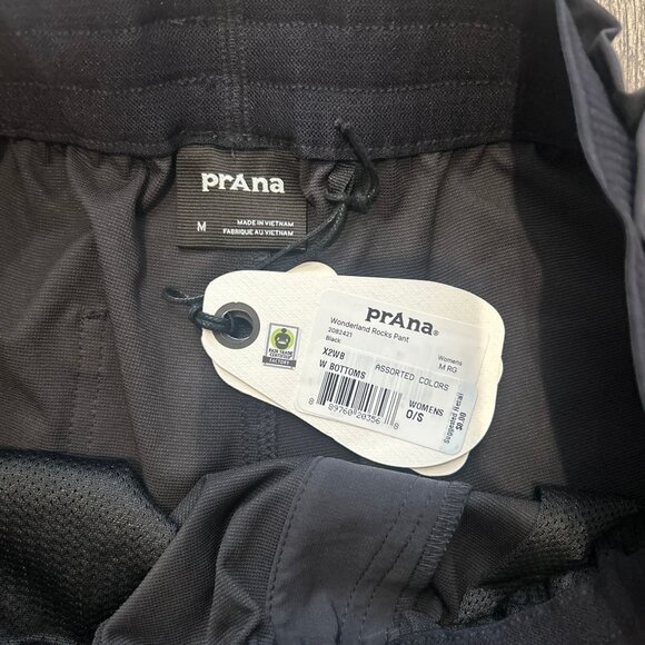 Prana Wonderland Rocks Pant Women's Size Medium Regular in Black New With Tags! - Picture 3 of 4